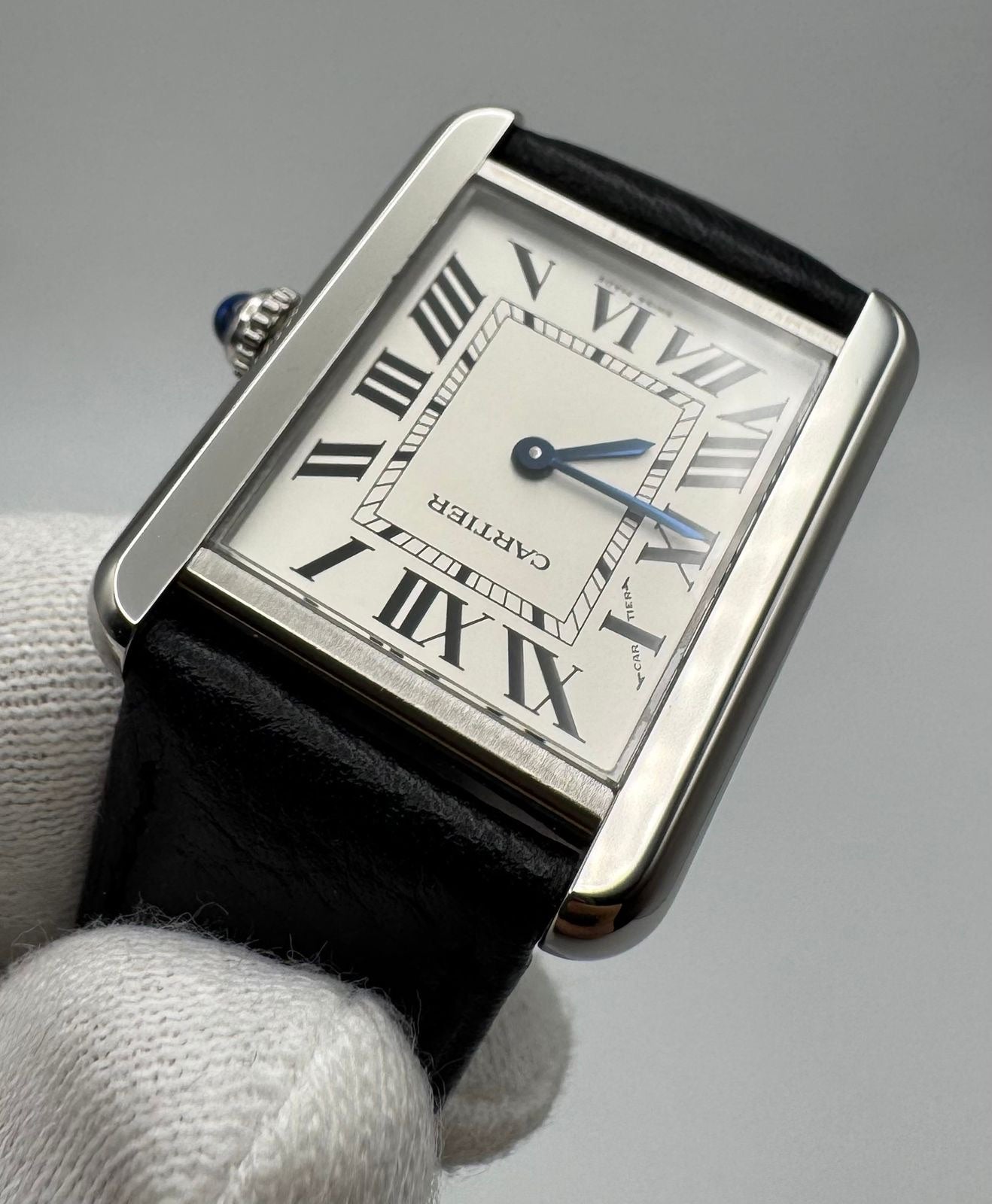Cartier Tank Solo 31x24 Steel Quartz Silver Dial 2019 (Full-Set/Mint)