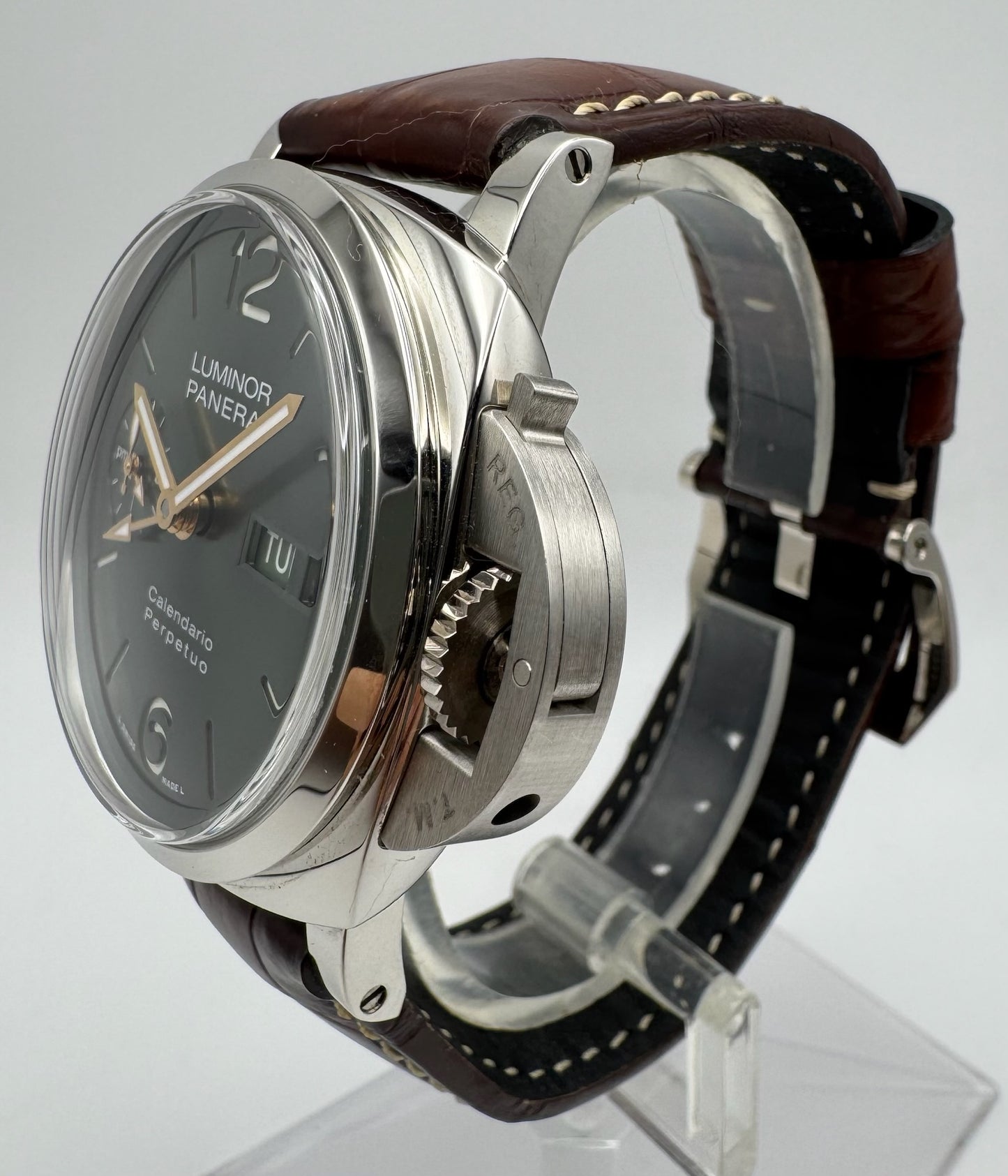 Panerai Luminor Perpetual Calendar PAM715 Platinumtech Green Dial 2024 (Full-Set/Unpolished)