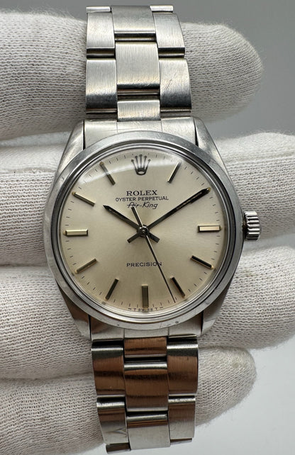 Rolex Air King Silver Dial 1981 (Full-Set/Unpolished/Serviced)