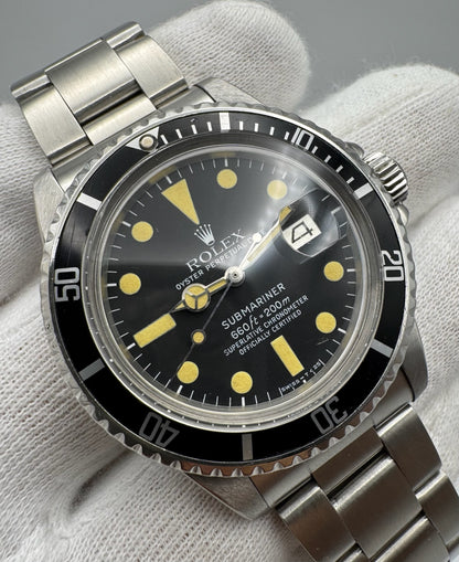 Rolex Submariner Date 1680 MK2 Yellow Patina 1978 (Serviced)