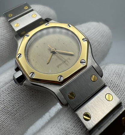 Cartier Santos 0907 Octagon 2 Tone Ghost Dial 1980 (Serviced)