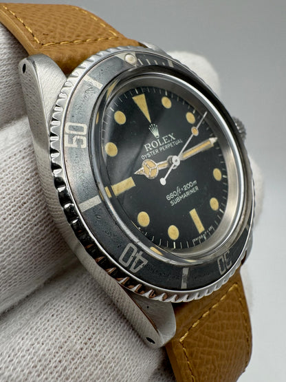 Rolex Submariner No Date 5513 Maxi Dial Feet First Yellow Patina Ghost Faded Bezel 1972