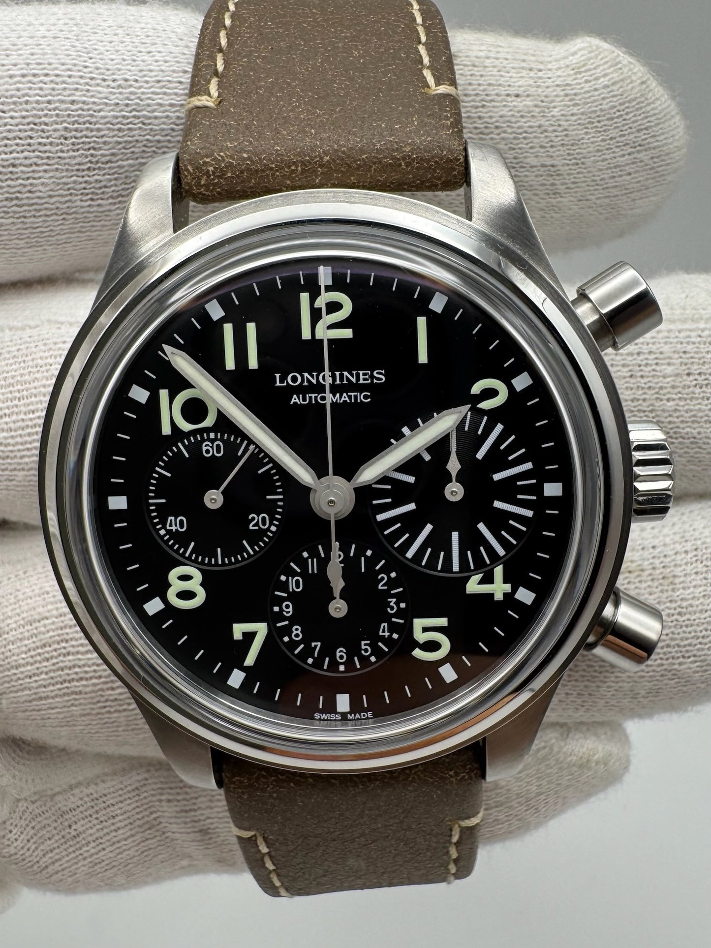 Longines Avigation Big Eye Chronograph Steel Automatic 2022 (Full-Set/Unpolished)