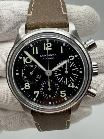 Longines Avigation Big Eye Chronograph Steel Automatic 2022 (Full-Set/Unpolished)