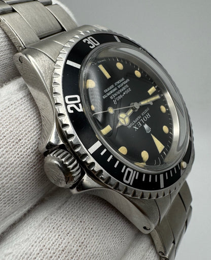 Rolex Submariner (No Date) 5512 "Meters First" Yellow Patina Zinc Sulfide Fat Font Insert 1967 (Full-Set/Mint/Serviced)