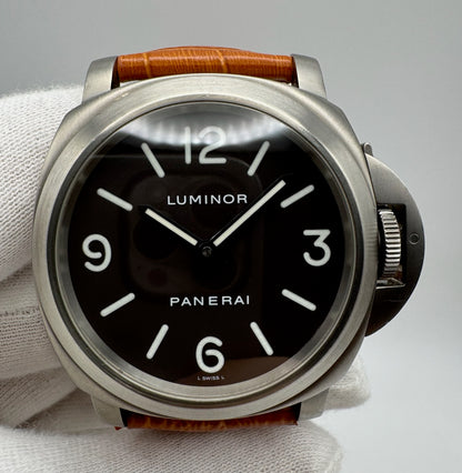 Panerai Luminor Base PAM116 Titanium Tobacco Dial 2002 (Full-Set/Serviced)