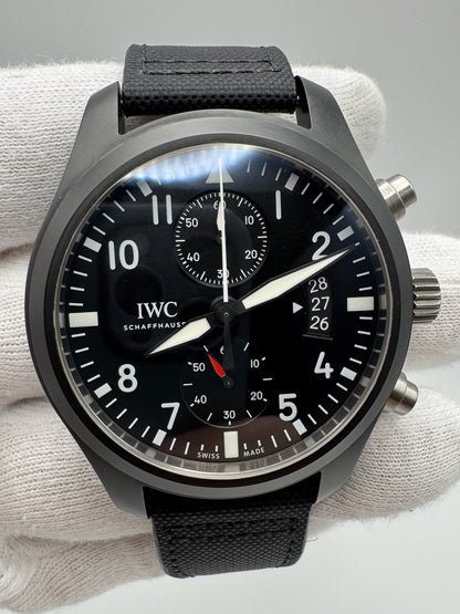 IWC Pilot Chronograph Top Gun Black Ceramic 46 2016 (Full-Set/Mint)