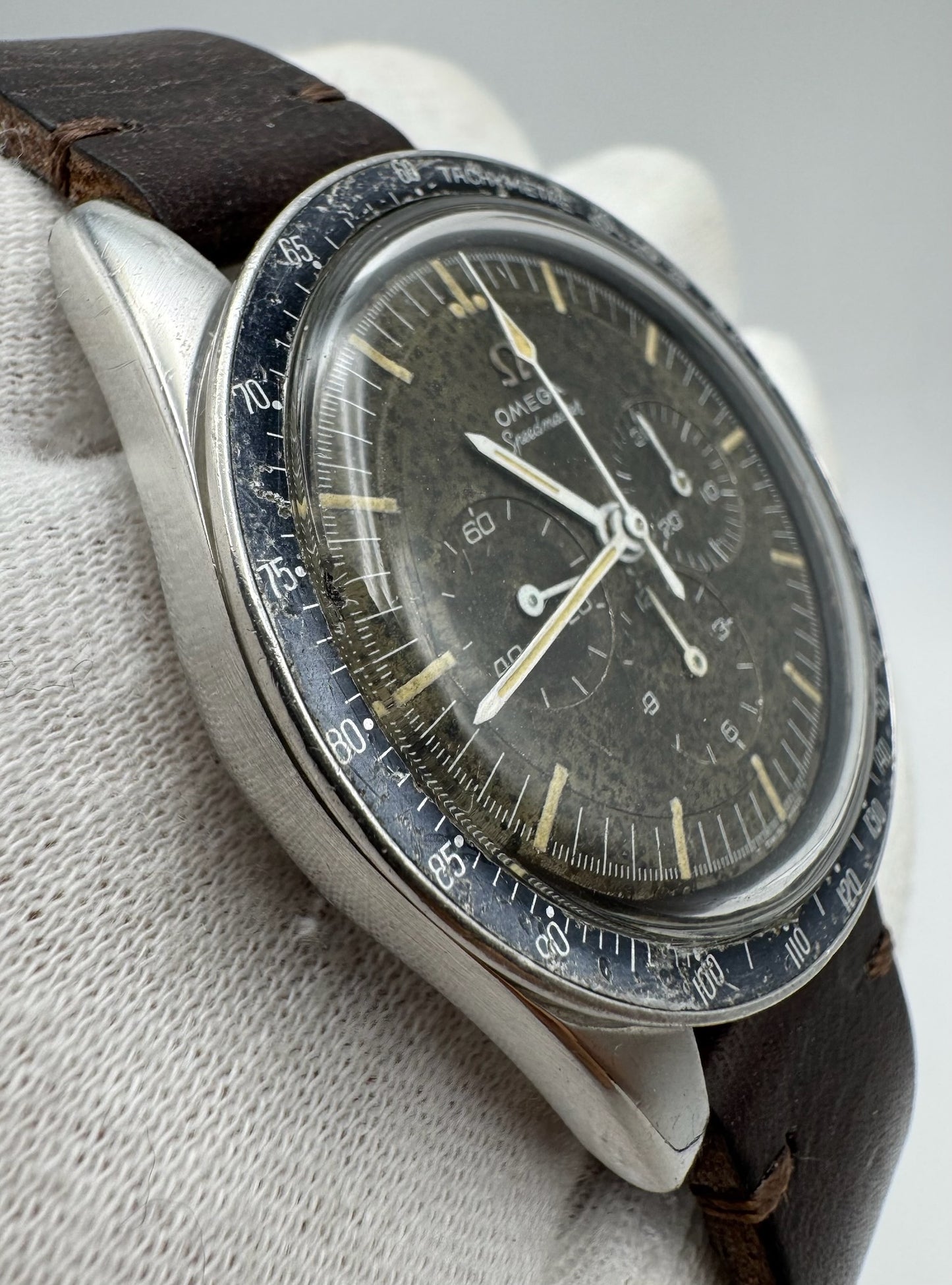 Omega Speedmaster "Ed White" 105.003-65 Tropical Dial Dot Over 90 Blue Bezel Cal. 321 1965