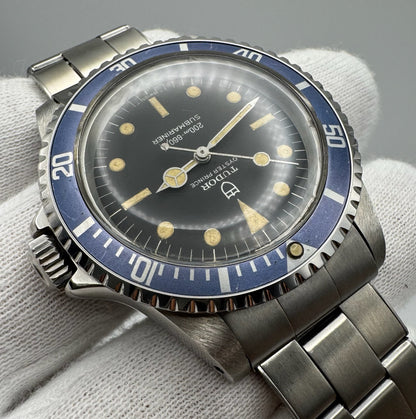 Tudor Submariner 7016/0 Yellow Patina Blue Insert 1968 (Serviced)
