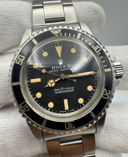 Rolex Submariner 5513 "Feet First" Pumpkin Patina 1972 (Full-Set/Serviced)