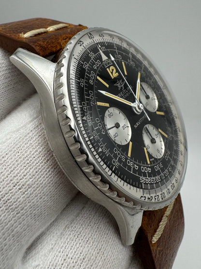 Breitling Navitimer 806 Twin Jets Chronograph Yellow Patina Vintage 1965 (Serviced)