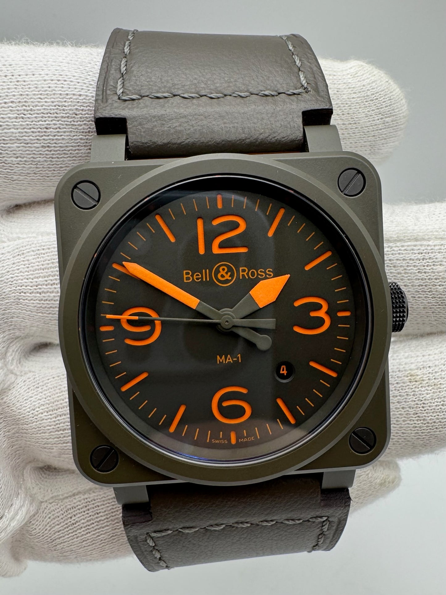 Bell & Ross BR 03-92 Ceramic Military Type Green Dial Limited Edition 999 pcs (Full-Set/Mint)