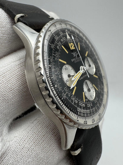 Breitling Navitimer 806 Vintage Steel Yellow Patina 1970 (Serviced)