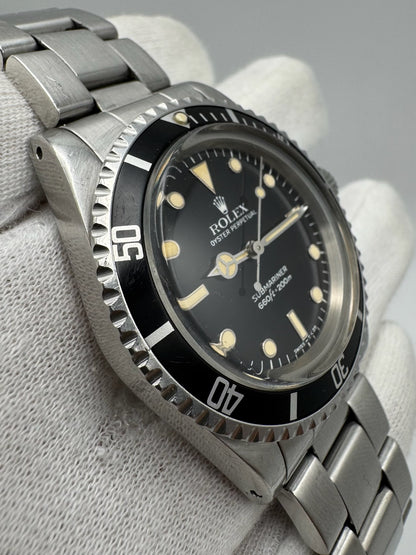 Rolex Submariner 5513 Glossy Dial Yellow Patina 1984 (Unpolished)