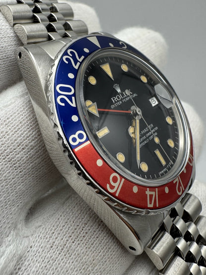 Rolex GMT-Master 16750 Jubilee Pepsi Yellow Patina 1984 (Serviced)