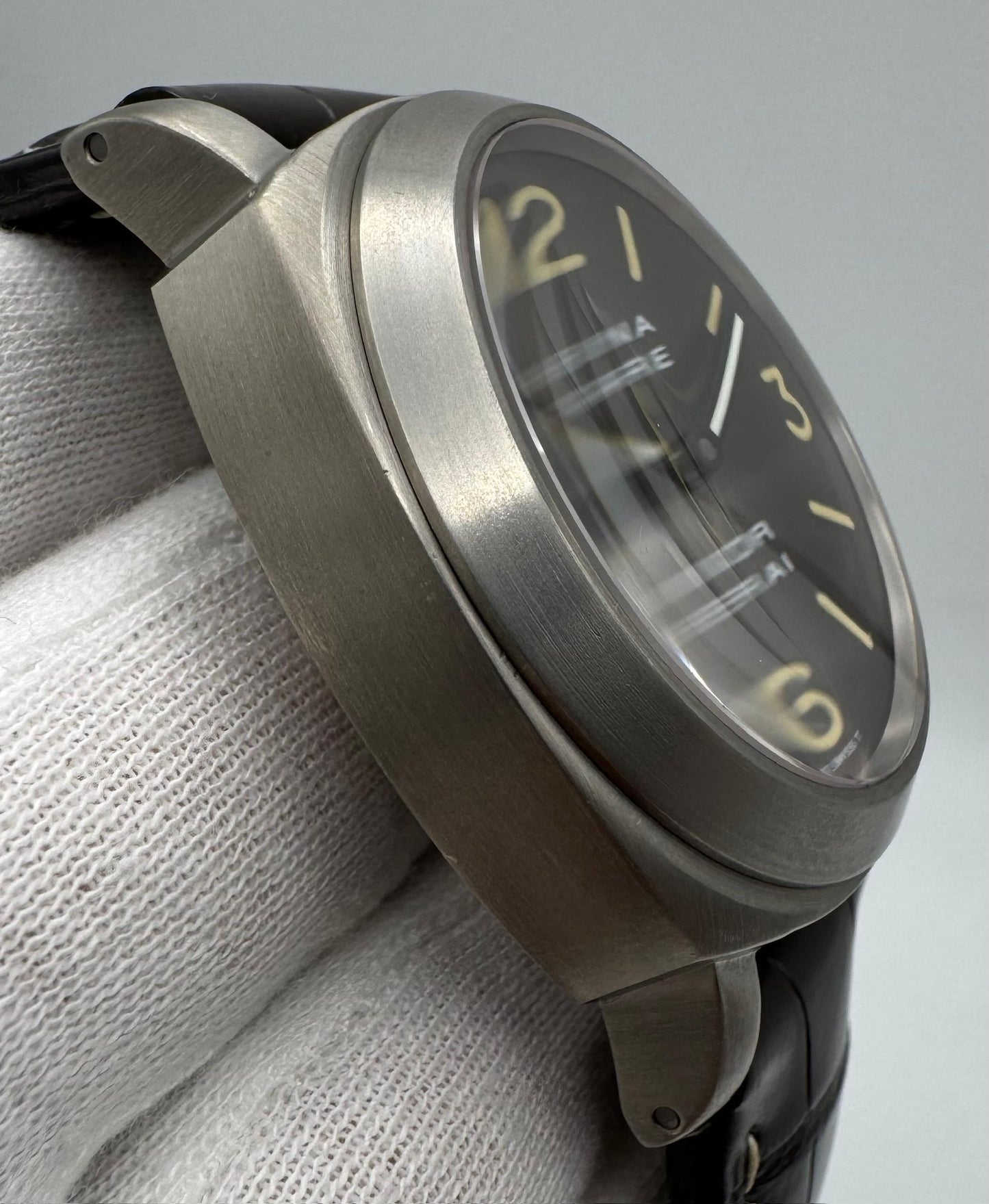 Panerai Luminor Marina Militare PAM00036 Titanium Tobacco Tritium Dial 2000 (Full-Set)