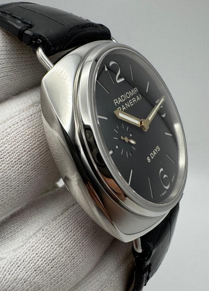 Panerai Radiomir 8 Days PAM190 JLC Movement Black Dial 2006 (Full-Set)