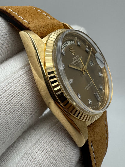 Rolex Day-Date 36 1803 OEM Ghost Diamond Dial 1976 Very Rare (Serviced)