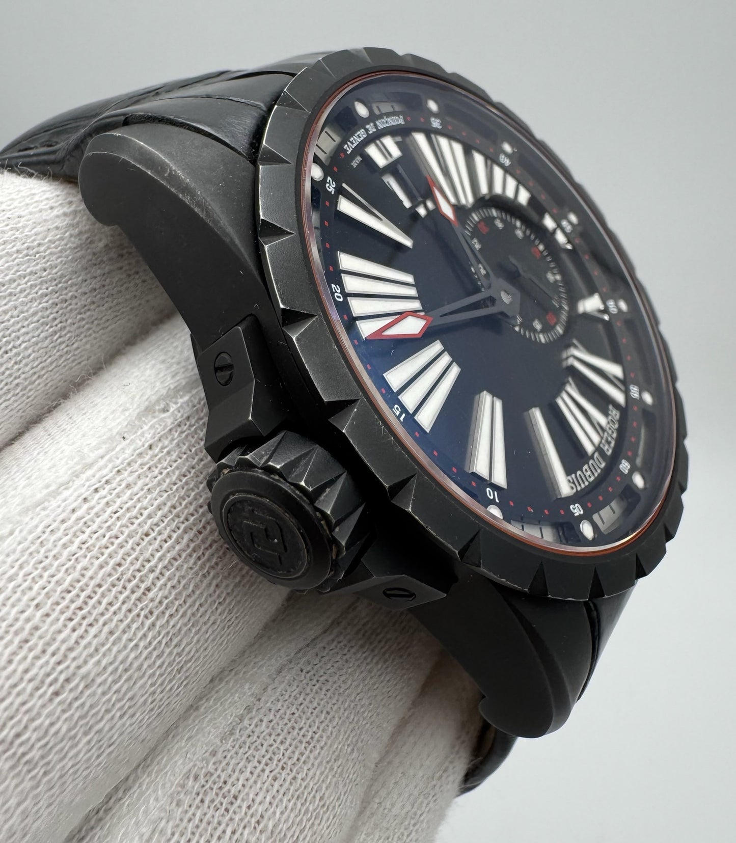 Roger Dubuis Excalibur DLC Titanium 45 Black Roman Dial (Serviced)
