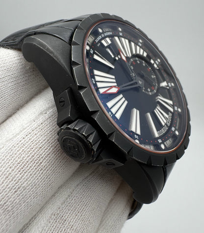 Roger Dubuis Excalibur DLC Titanium 45 Black Roman Dial (Serviced)