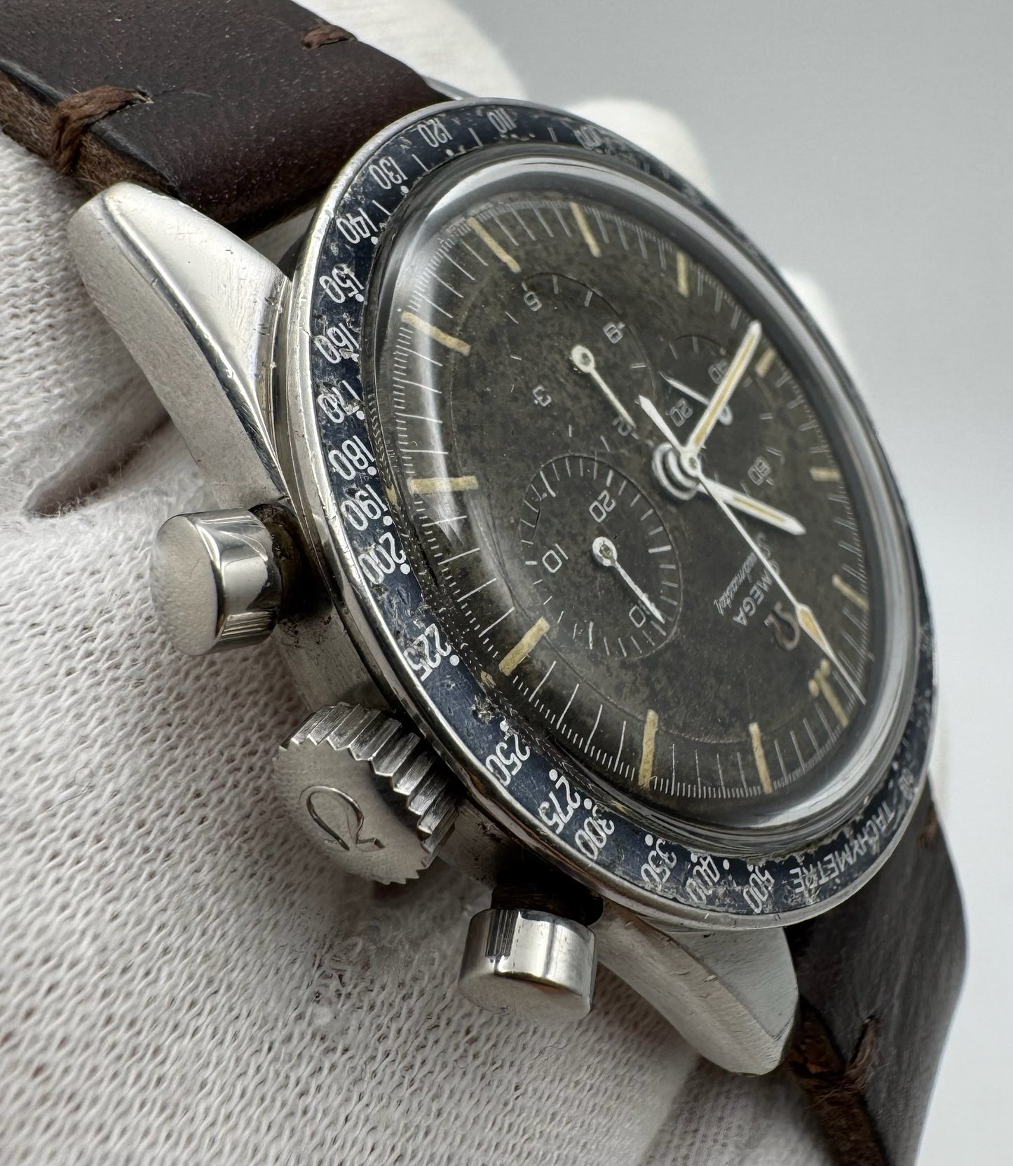 Omega Speedmaster "Ed White" 105.003-65 Tropical Dial Dot Over 90 Blue Bezel Cal. 321 1965