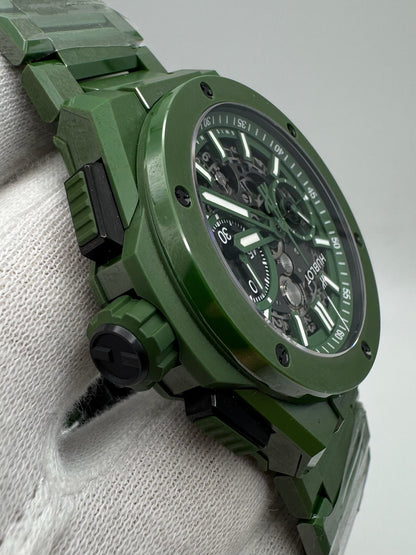 Hublot Big Bang Unico Full Green Ceramic 42 Skeleton Dial Limited Edition 250pcs 2022 (Papers/Mint)