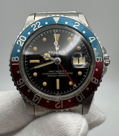 Rolex GMT-Master 1675 PCG Gilt Chapter Ring Pepsi 1960 (Full-Set/Serviced)
