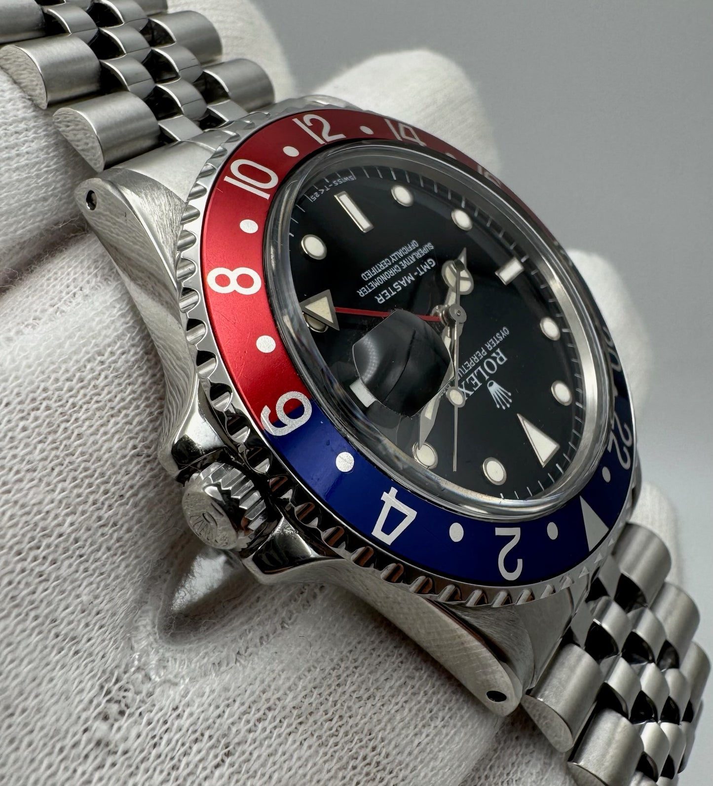 Rolex GMT-Master 16750 Pepsi Black Glossy Dial 1983 (Serviced)