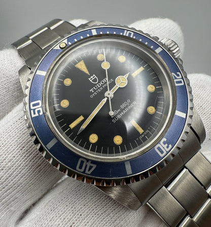 Tudor Submariner 7016/0 Yellow Patina Blue Insert 1968 (Serviced)