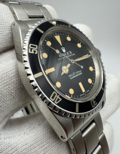 Rolex Submariner 5513 "Feet First" Pumpkin Patina 1972 (Full-Set/Serviced)