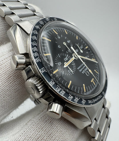 Omega Speedmaster Professional Moonwatch 145.022 Step Dial Pumpkin Patina Faded Bezel 1969 (Serviced)