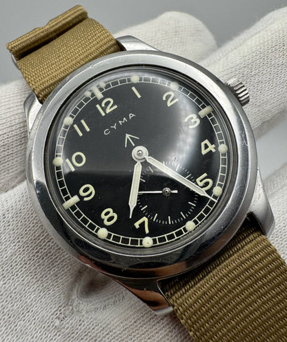 Cyma Dirty Dozen WWII Military 38 Service Dial 1943 (Unpolished)
