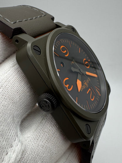 Bell & Ross BR 03-92 Ceramic Military Type Green Dial Limited Edition 999 pcs (Full-Set/Mint)