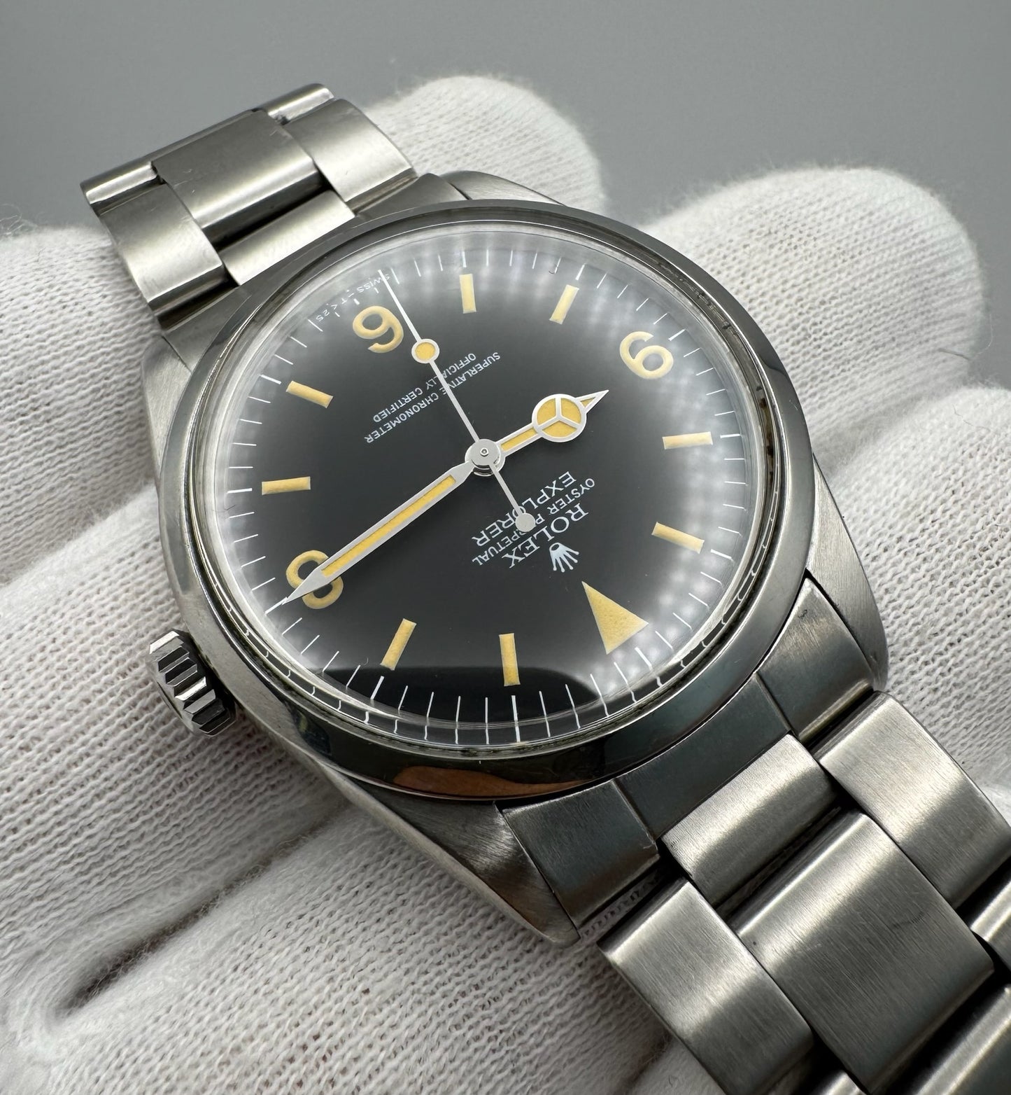 Rolex Explorer 1016 Yellow Patina Service Dial 1971