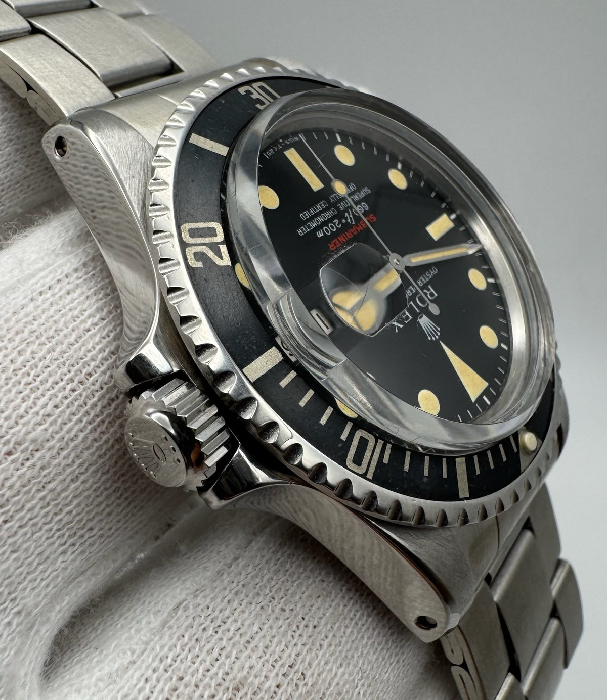 Rolex Submariner Date 1680 Red Yellow Patina 1972 (Full-Set/Serviced)