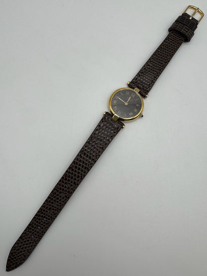 Cartier Vendome 590004 Wood Dial ~1990 (Unpolished)