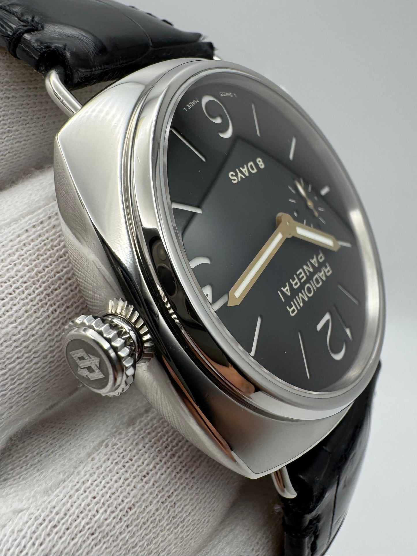 Panerai Radiomir 8 Days PAM190 JLC Movement Black Dial 2006 (Full-Set)