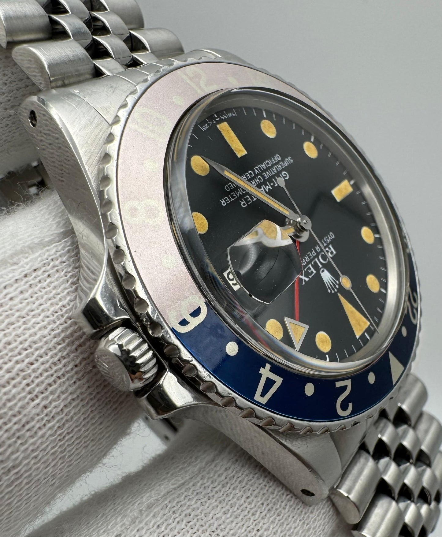 Rolex GMT-Master 1675 MK5 Pumpkin Patina Faded Red Pepsi Insert 1978 (Full-Set/Unpolished)