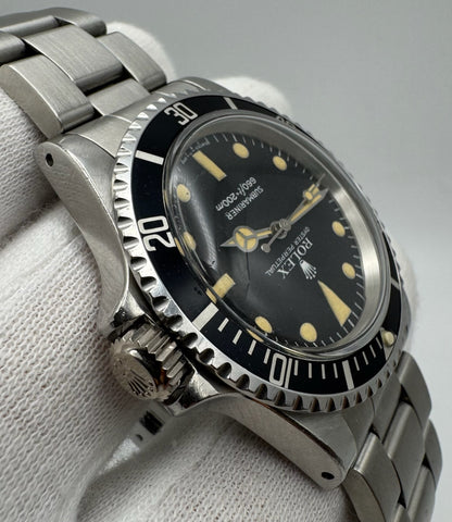 Rolex Submariner (No Date) 5513 Maxi Dial Yellow Patina 1982 (Full-Set/Unpolished/Serviced)