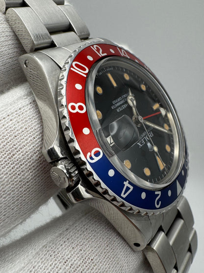 Rolex GMT-Master 16750 Pepsi Bezel Pumpkin Patina 1985 (Serviced)