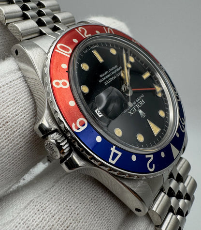 Rolex GMT-Master 16750 Jubilee Pepsi Yellow Patina 1984 (Serviced)