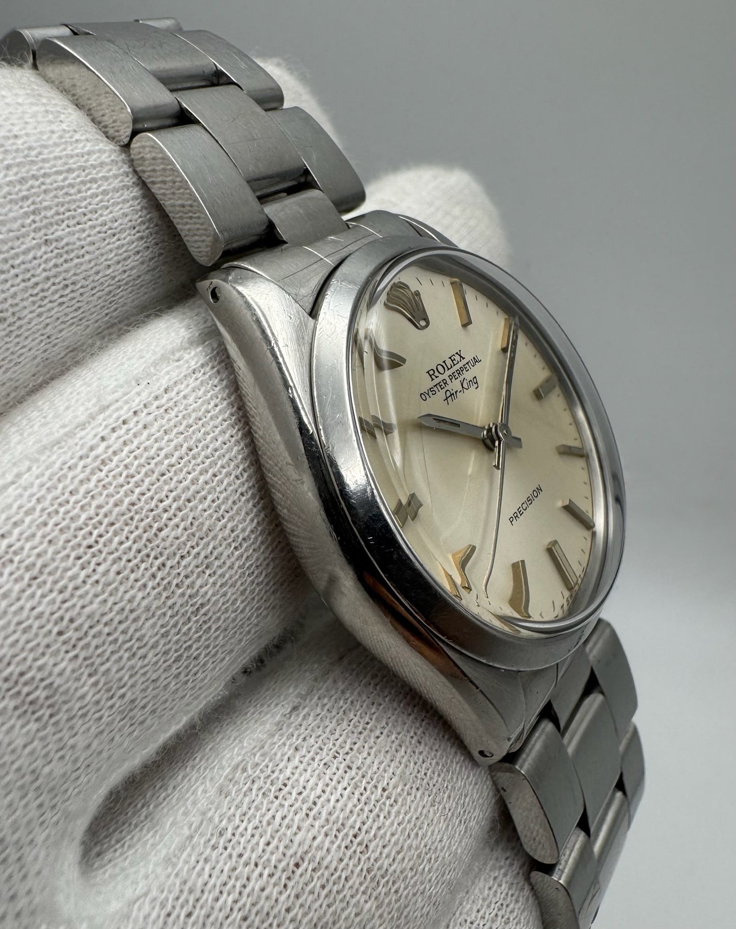 Rolex Air King Silver Dial 1981 (Full-Set/Unpolished/Serviced)