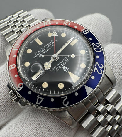 Rolex GMT-Master 1675 MK5 Pepsi Jubilee 1978 (Serviced)