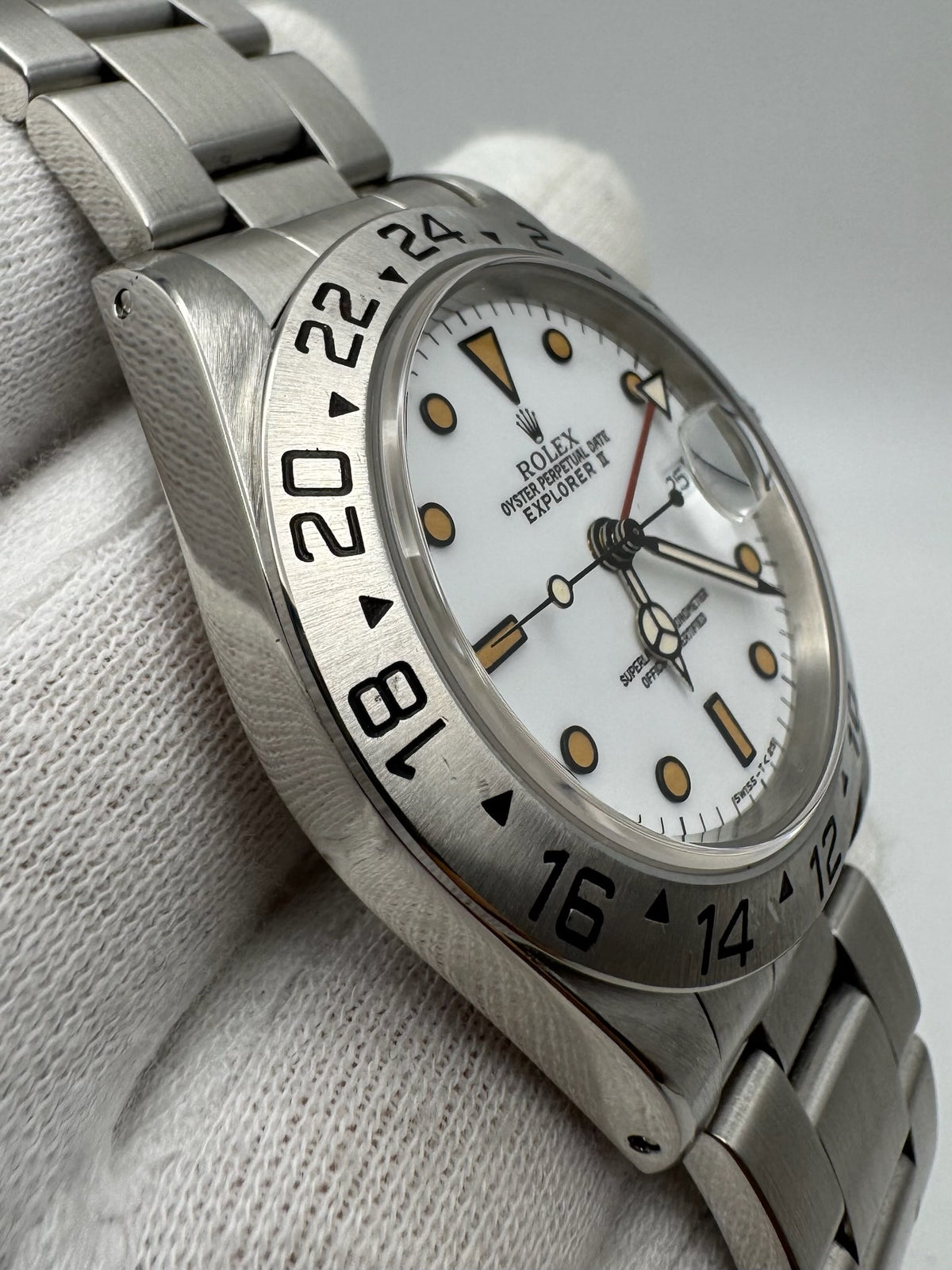 Rolex Explorer II 16570 Chicchi Di Mais Patina 1991 (Box)