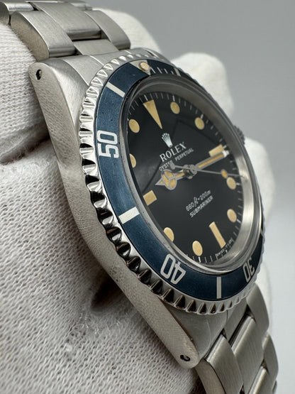 Rolex Submariner (No Date) 5513 Maxi Dial Pumpkin Patina Faded Insert 1979 (Full-Set/Serviced)