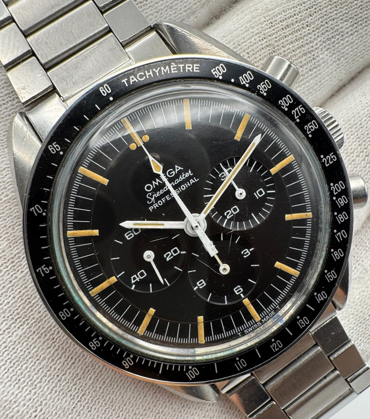 Omega Speedmaster Professional Moonwatch 145.012-67 Tropical Dial 1967 (Full-Set)