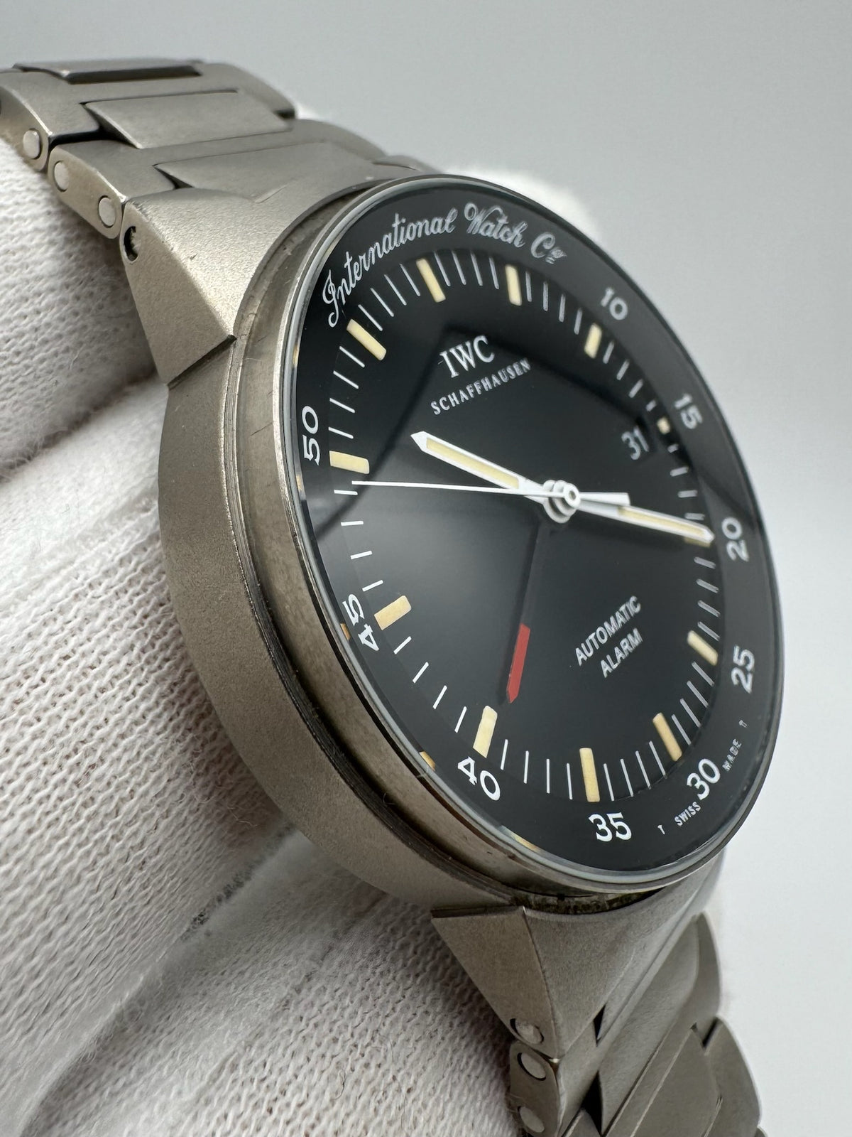 IWC GST Alarm 3537 Yellow Patina Tritium Dial 2002 (Full-Set/Unpolished)