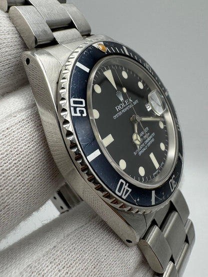 Rolex Submariner Date 16800 Matte Tritium Dial 1983 (Unpolished/Serviced)