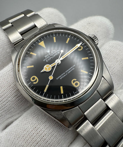 Rolex Explorer 1016 Yellow Patina Service Dial 1971