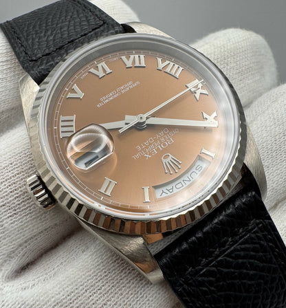 Rolex Day-Date 18239 White Gold Brown/Bronze Dial Rare 1999 (Unpolished)